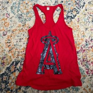 VS Pink LA Angels baseball tank top